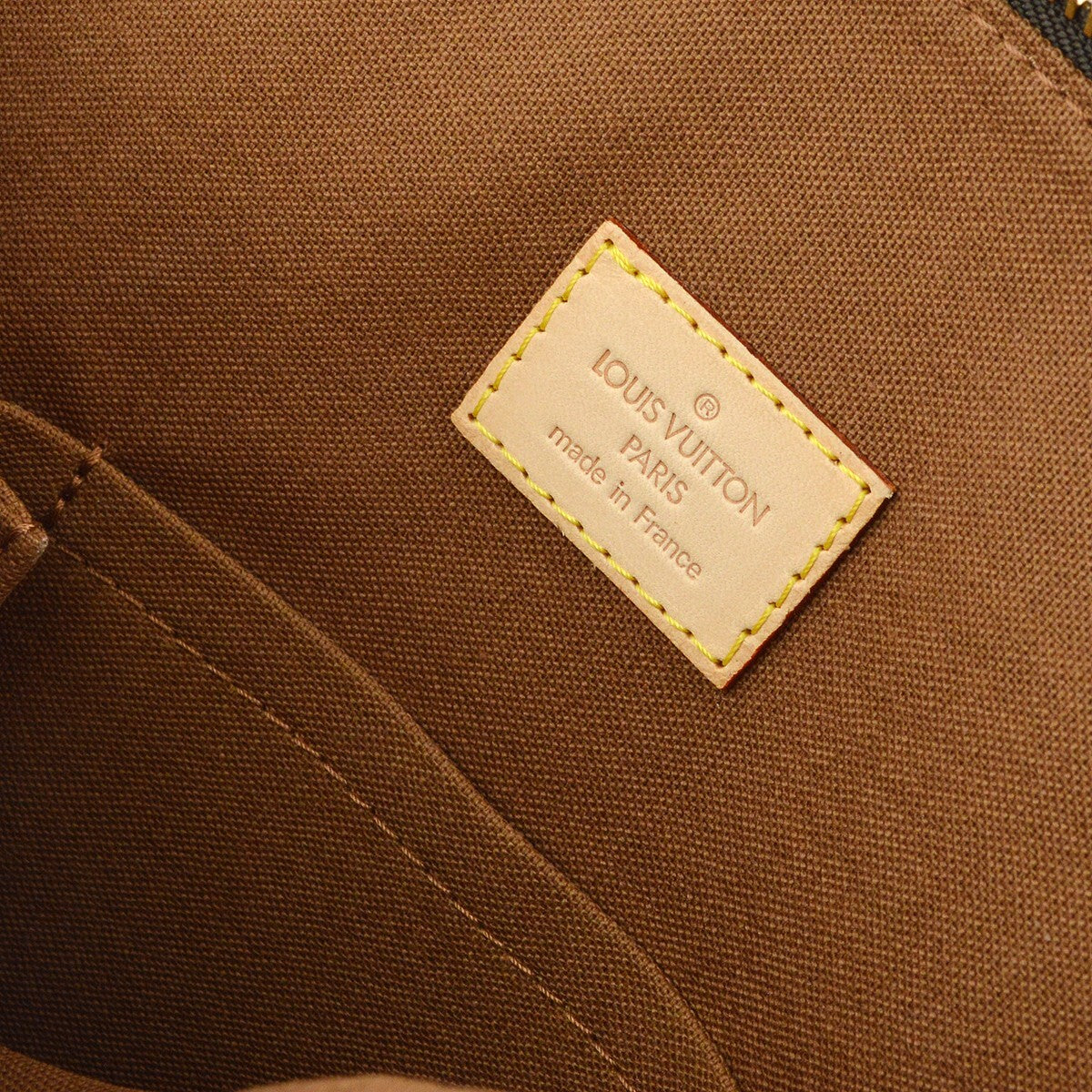 Louis Vuitton Lockit Handbag Monogram Canvas, BROWN, CANVAS, Tote bag