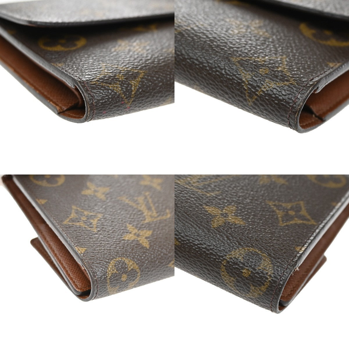Louis Vuitton Vintage Sarah Wallet Monogram Canvas, BROWN, CANVAS, Wallets