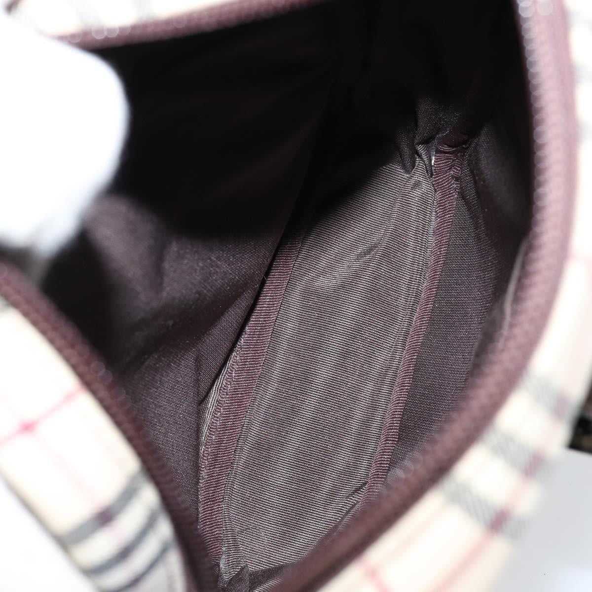 Burberry Nova check Shoulder bag Canvas and Leather, BEIGE, CANVAS, Shoulder bag