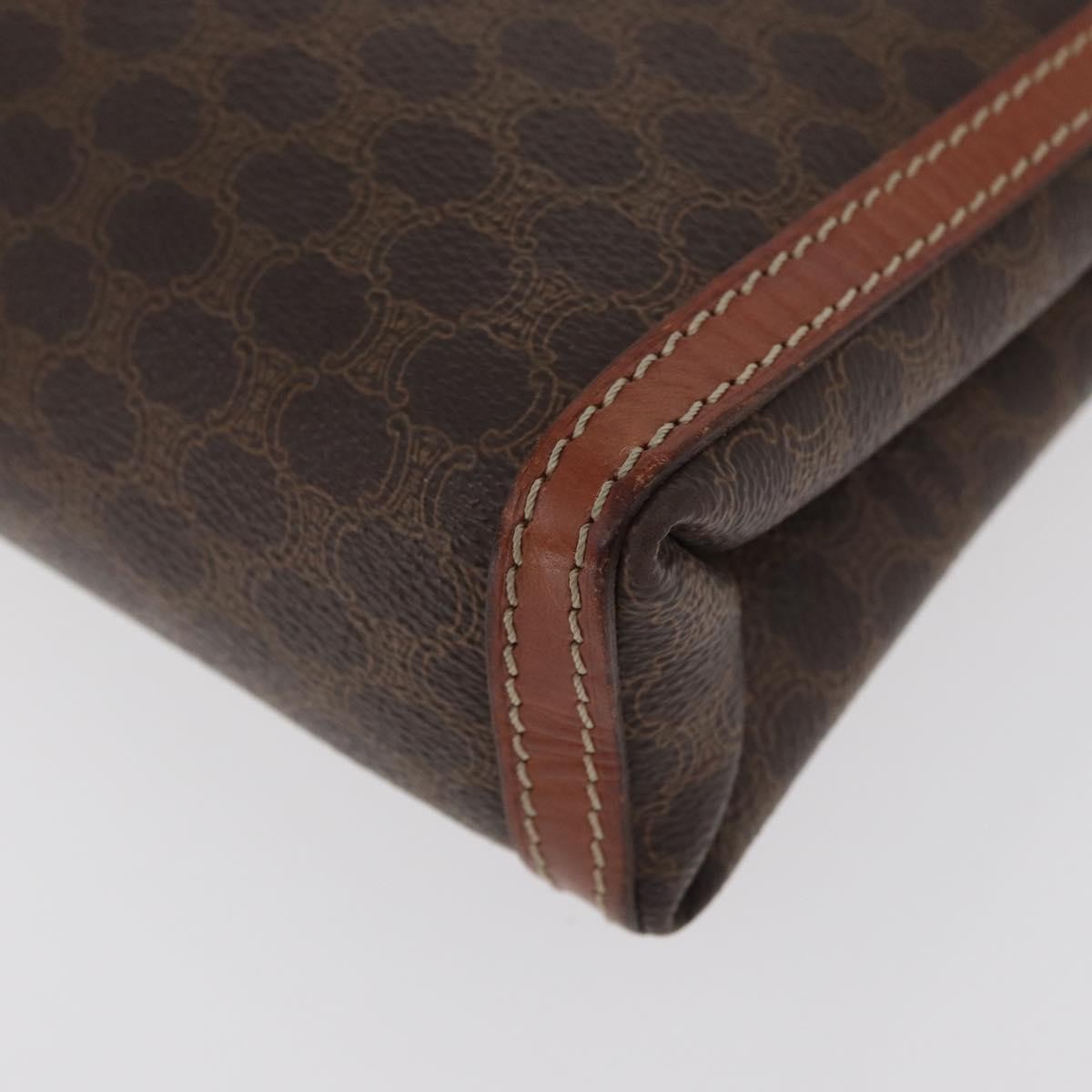 Celine Macadam Pochette Canvas, Black, Canvas, Clutch