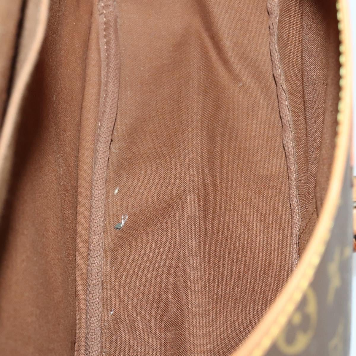 Louis Vuitton Saumur Handbag Monogram Canvas, BROWN, CANVAS, Shoulder bag