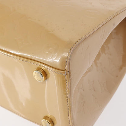 Louis Vuitton Brea Handbag Monogram Vernis, BEIGE, PATENT_LEATHER, Handbag