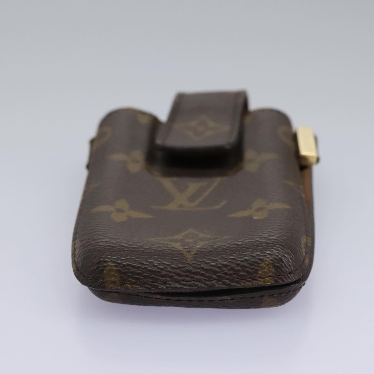 Louis Vuitton Étui Téléphone Monogram Canvas, BROWN, CANVAS, Tech accessory