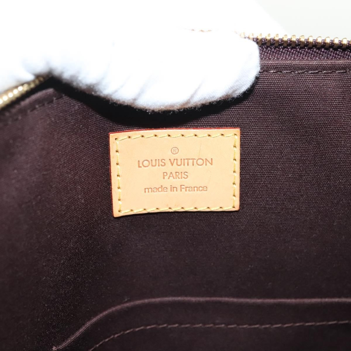 Louis Vuitton Bellevue Handbag Monogram Vernis, PURPLE, PATENT_LEATHER, Tote bag