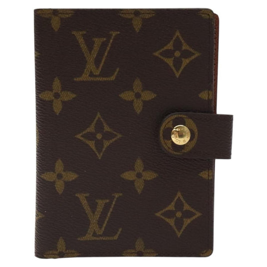 Louis Vuitton Agenda Cover Monogram Canvas, BROWN, CANVAS, Wallets