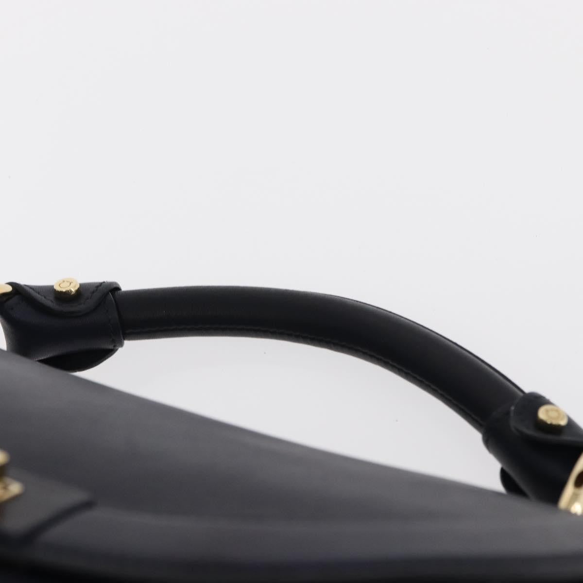 Salvatore Ferragamo Suzanna Satchel Smooth Leather, NAVY, LEATHER, Handbag