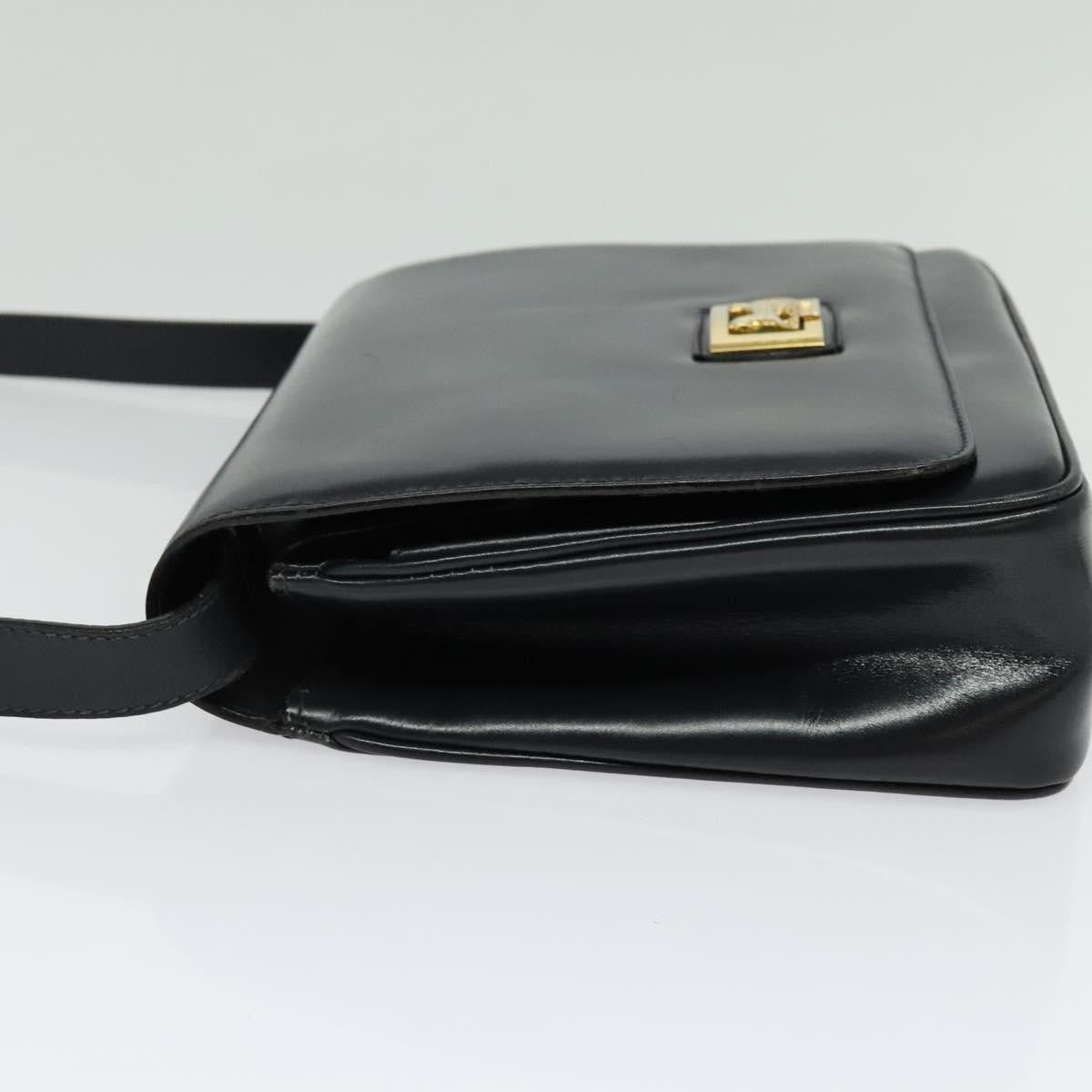 Celine Horse Carriage Shoulder bag Leather, NAVY, LEATHER, Shoulder bag