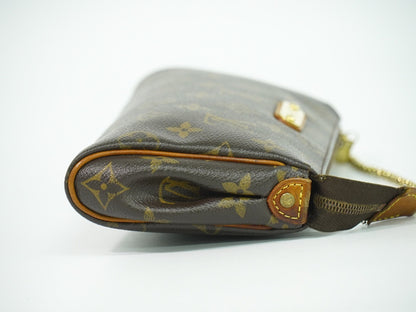 Louis Vuitton Eva Handbag Monogram Canvas, BROWN, CANVAS, Clutche & pouche