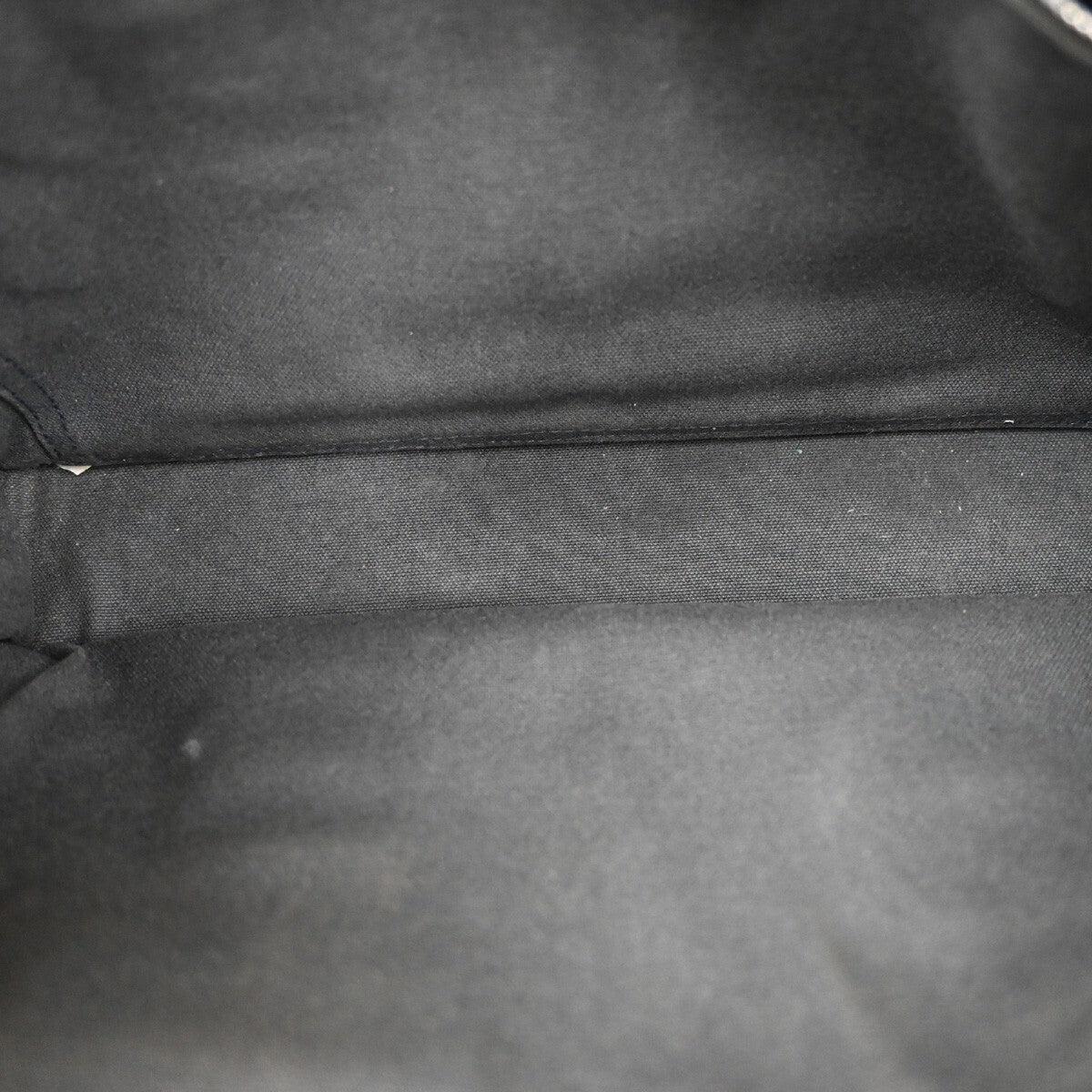 Hermes Fourre Tout Tote Canvas, GRAY, CANVAS, Tote bag