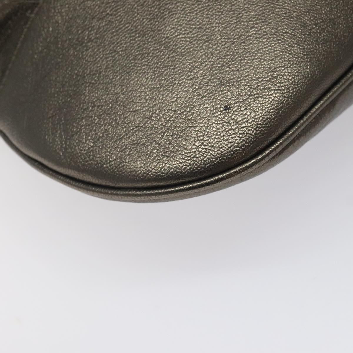 Salvatore Ferragamo Gancini Tote Leather, SILVER, LEATHER, Tote bag