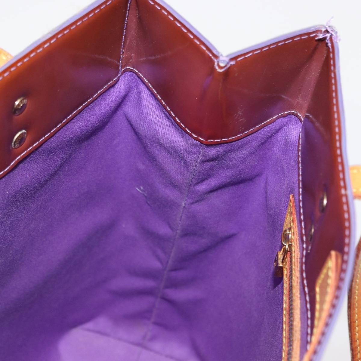 Louis Vuitton Reade Handbag Monogram Vernis, PURPLE, PATENT_LEATHER, Handbag