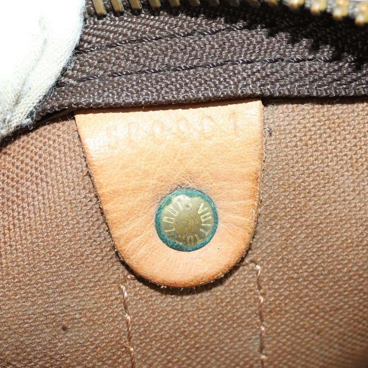 Louis Vuitton Keepall Bandouliere Bag Monogram Canvas, BROWN, CANVAS, Travel bag