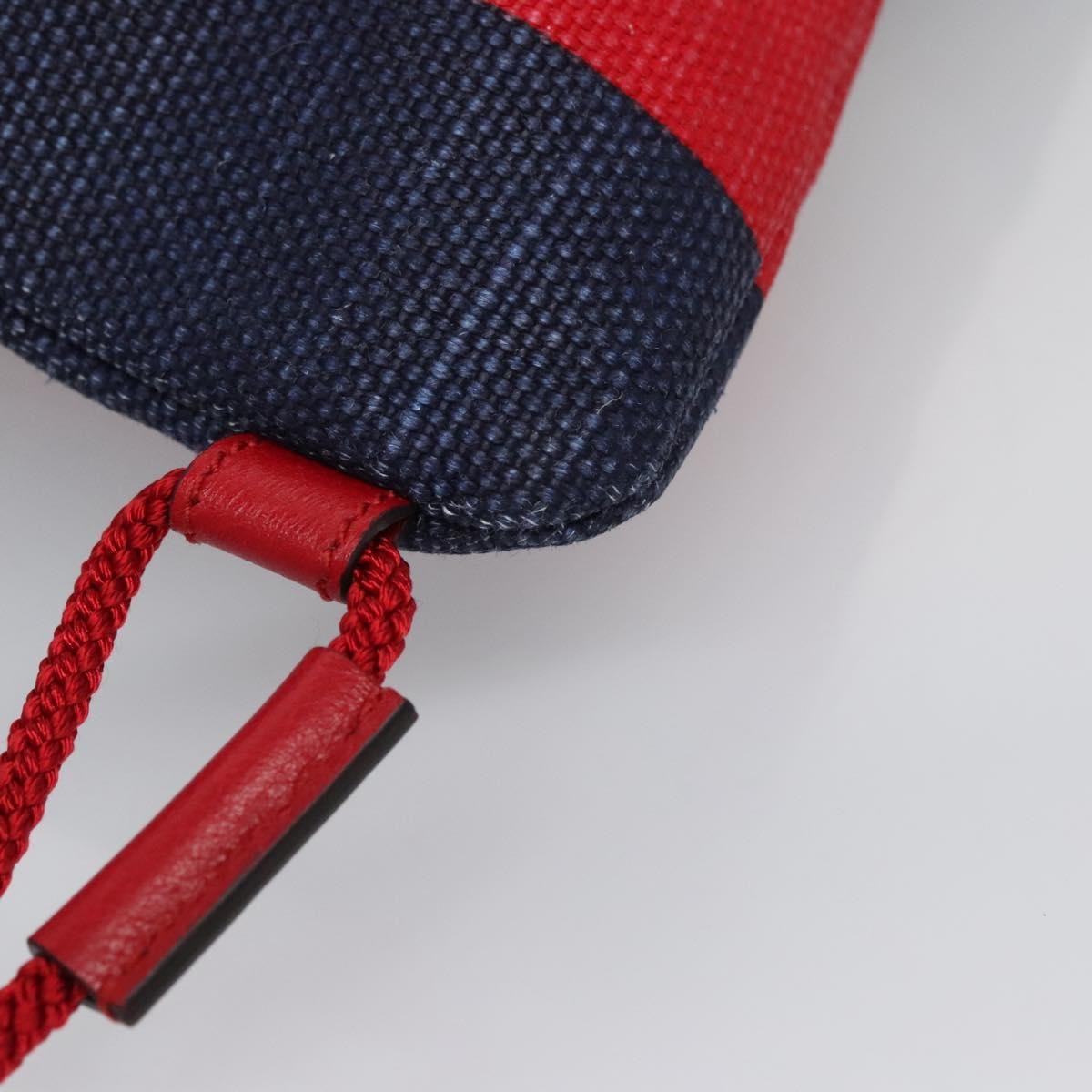 Gucci Logo Drawstring Backpack Striped Canvas, RED, CANVAS, Backpack