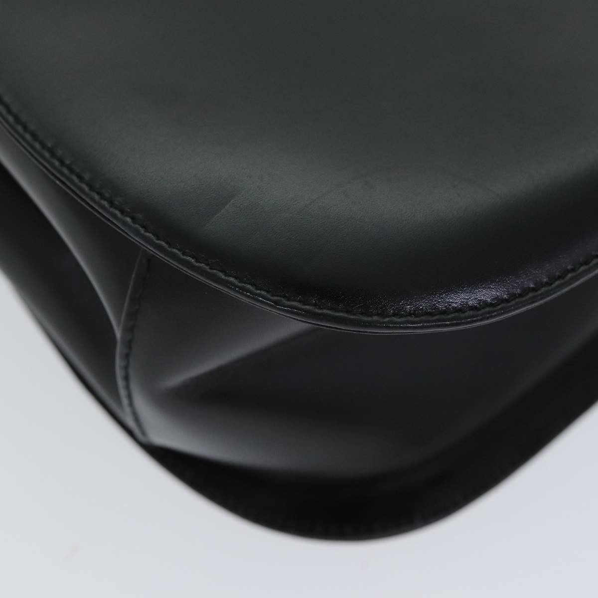 Salvatore Ferragamo Gancini handbag Leather, BLACK, LEATHER, Handbag