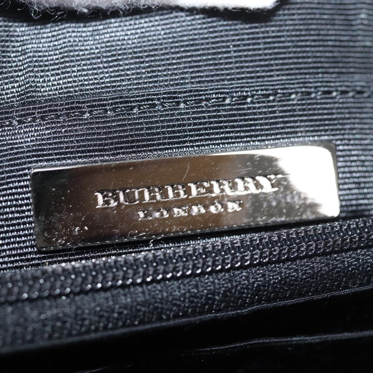 Burberry Vintage Shoulder Bag Leather, BLACK, LEATHER, Shoulder bag
