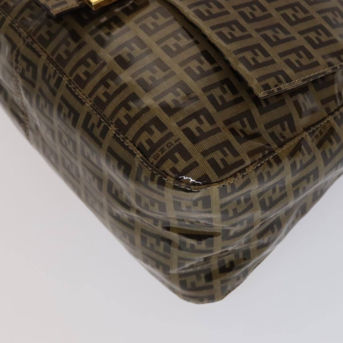 Fendi Mamma Baguette Zucca canvas, BROWN, CANVAS, Handbag