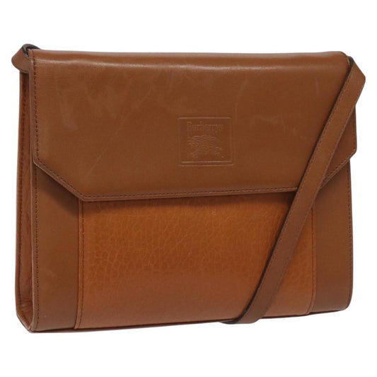 Burberry Vintage Flap Crossbody Bag Leather, BROWN, LEATHER, Shoulder bag