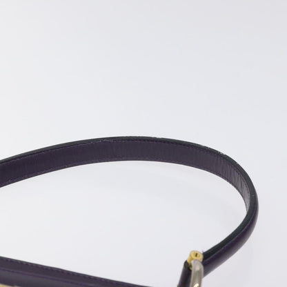 Celine Gancini Handbag Leather, PURPLE, LEATHER, Handbag