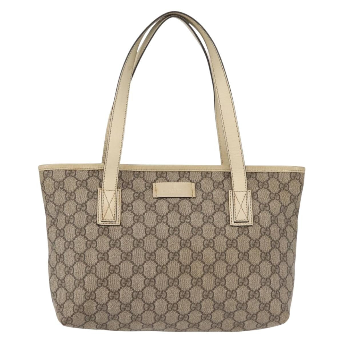 Gucci Vintage Open Tote GG Canvas, BEIGE, CANVAS, Tote bag