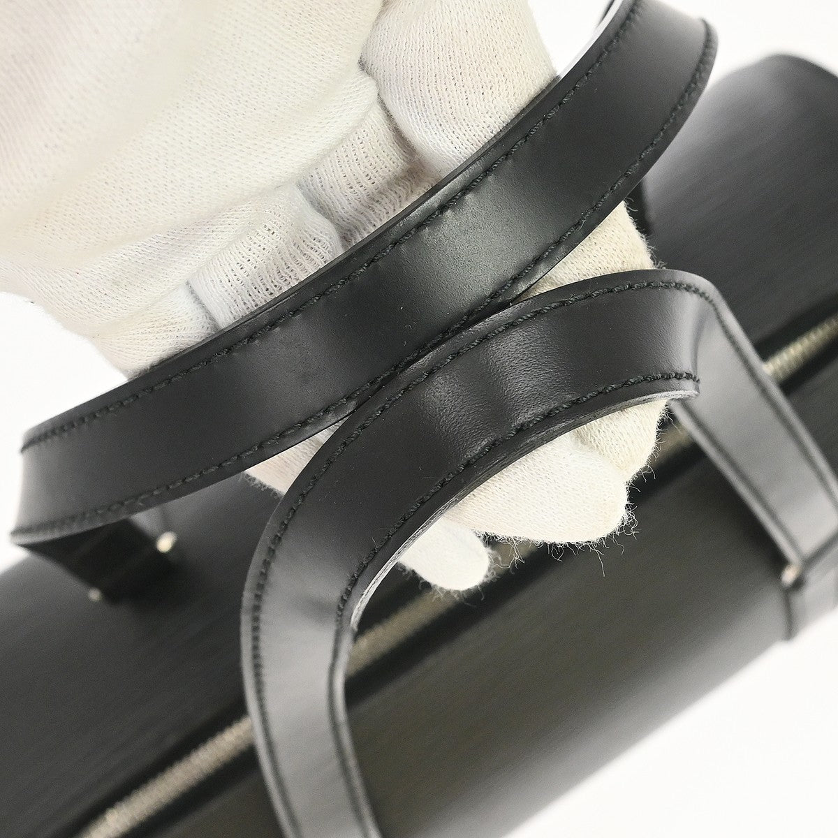 Louis Vuitton Soufflot Handbag Epi Leather, Black, Leather, Handbag