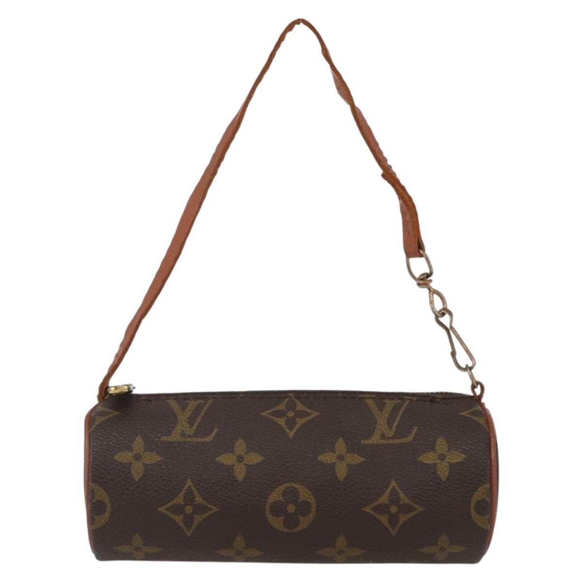 Louis Vuitton Papillon Pochette Monogram Canvas, BROWN, CANVAS, Clutche & pouche