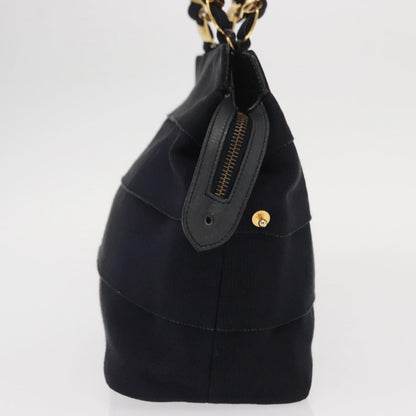 Salvatore Ferragamo Vala Handbag Canvas, NAVY, CANVAS, Handbag