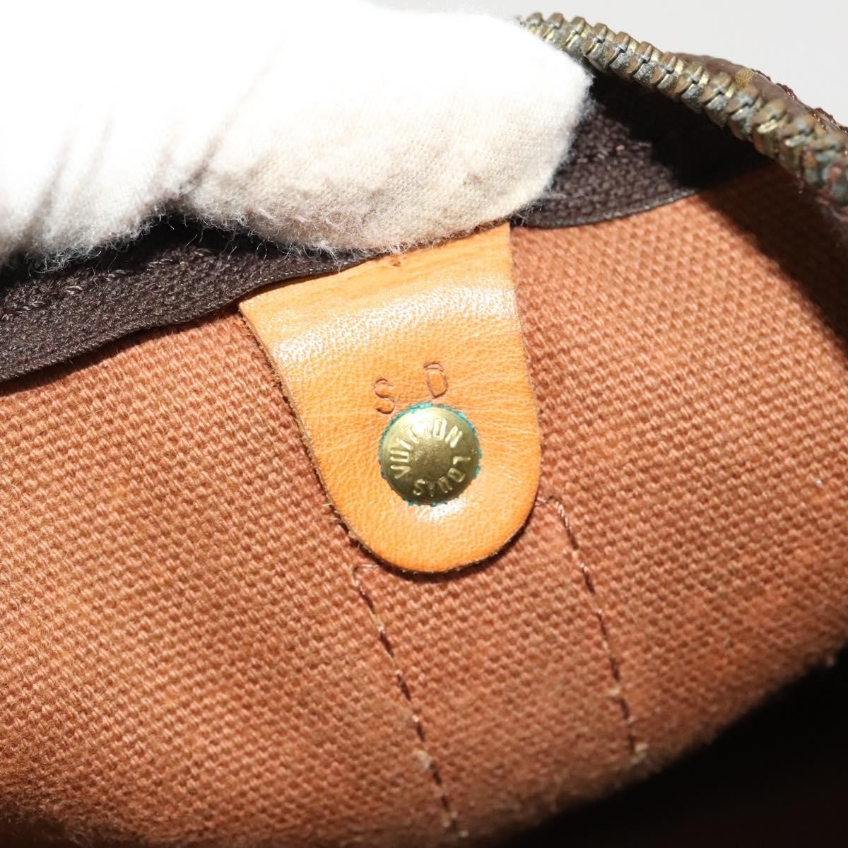 Louis Vuitton Keepall Bag Monogram Canvas, BROWN, CANVAS, Travel bag
