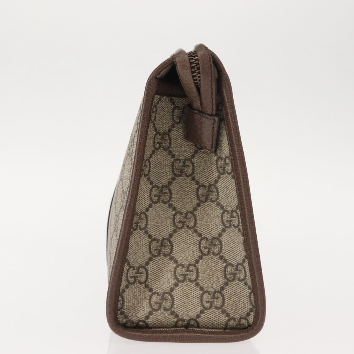 Gucci Ophidia Pouch GG Coated Canvas, BEIGE, CANVAS, Clutche & pouche
