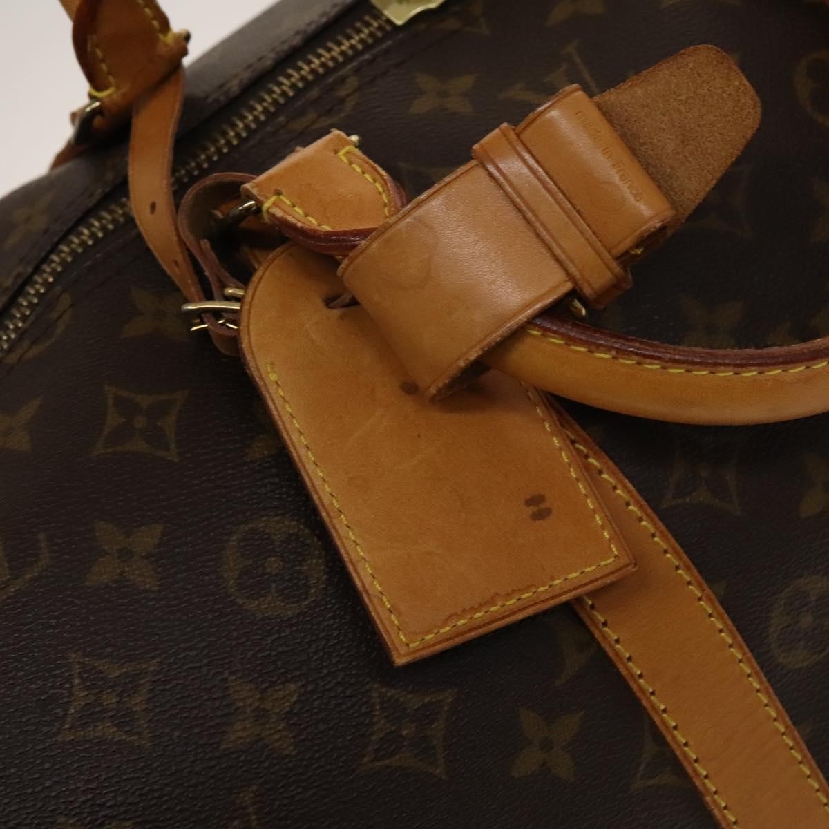 Louis Vuitton Keepall Bag Monogram Canvas, BROWN, CANVAS, Travel bag