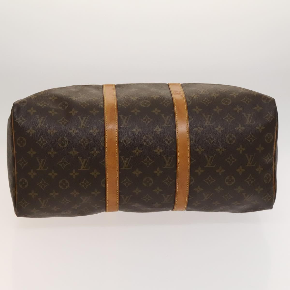 Louis Vuitton Keepall Bag Monogram Canvas, BROWN, CANVAS, Travel bag