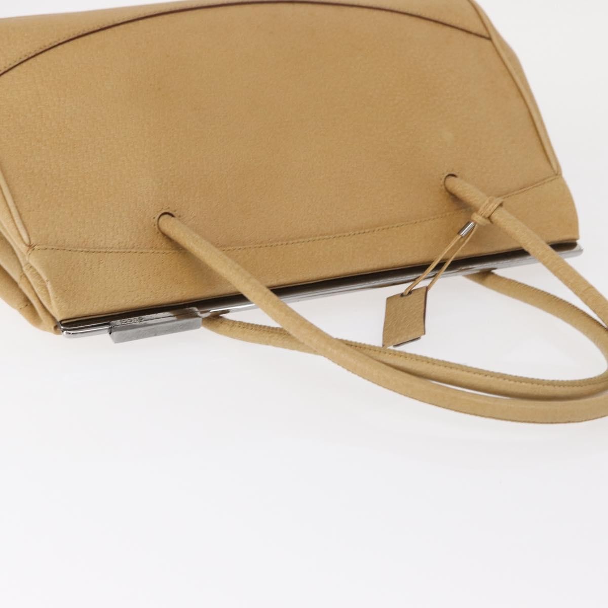 Gucci Vintage Handbag Leather, BEIGE, LEATHER, Handbag