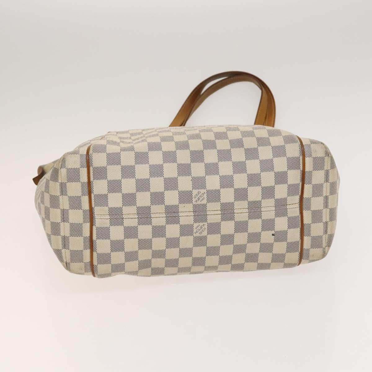 Louis Vuitton Totally Handbag Damier azur, WHITE, CANVAS, Tote bag