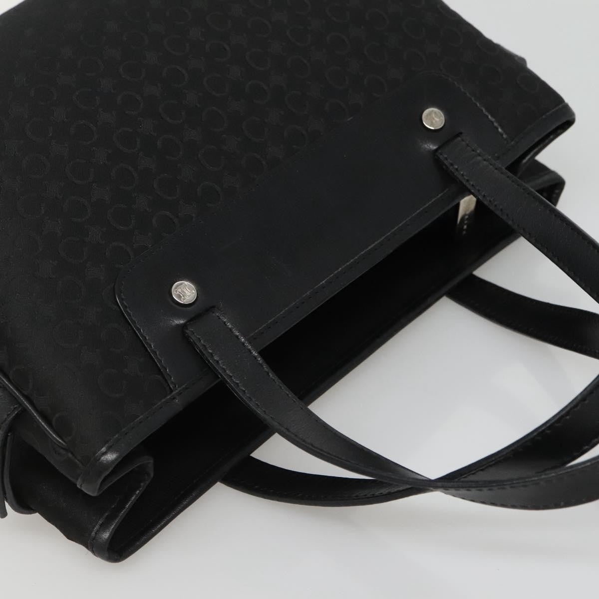 Celine Macadam Handbag Macadam with leather, BLACK, CANVAS, Handbag