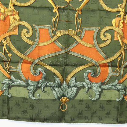 Hermes Carré 90 Silk multicolor, GREEN, SILK, Scarve & shawl