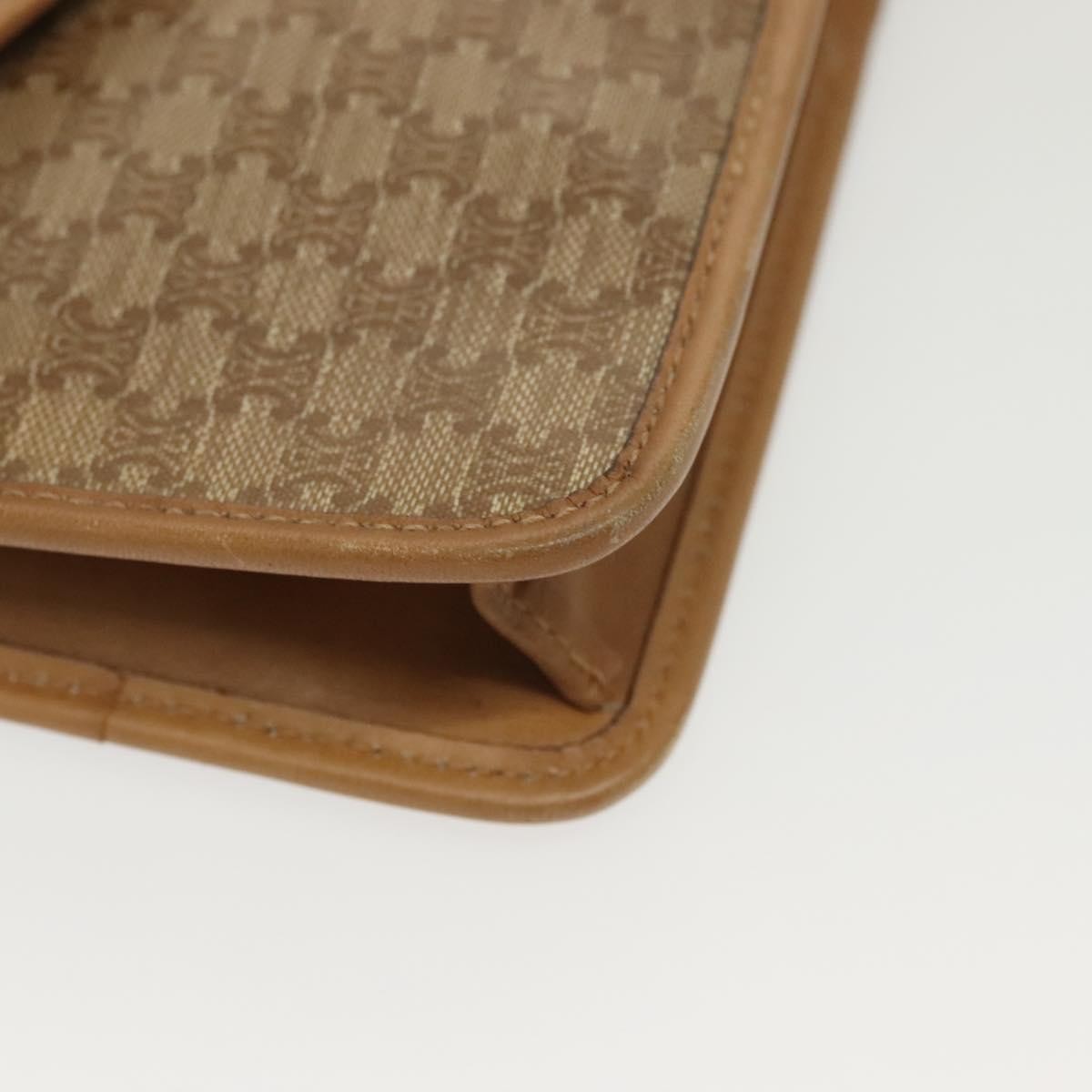 Celine Macadam Pochette Classic, BEIGE, PVC, Clutche & pouche