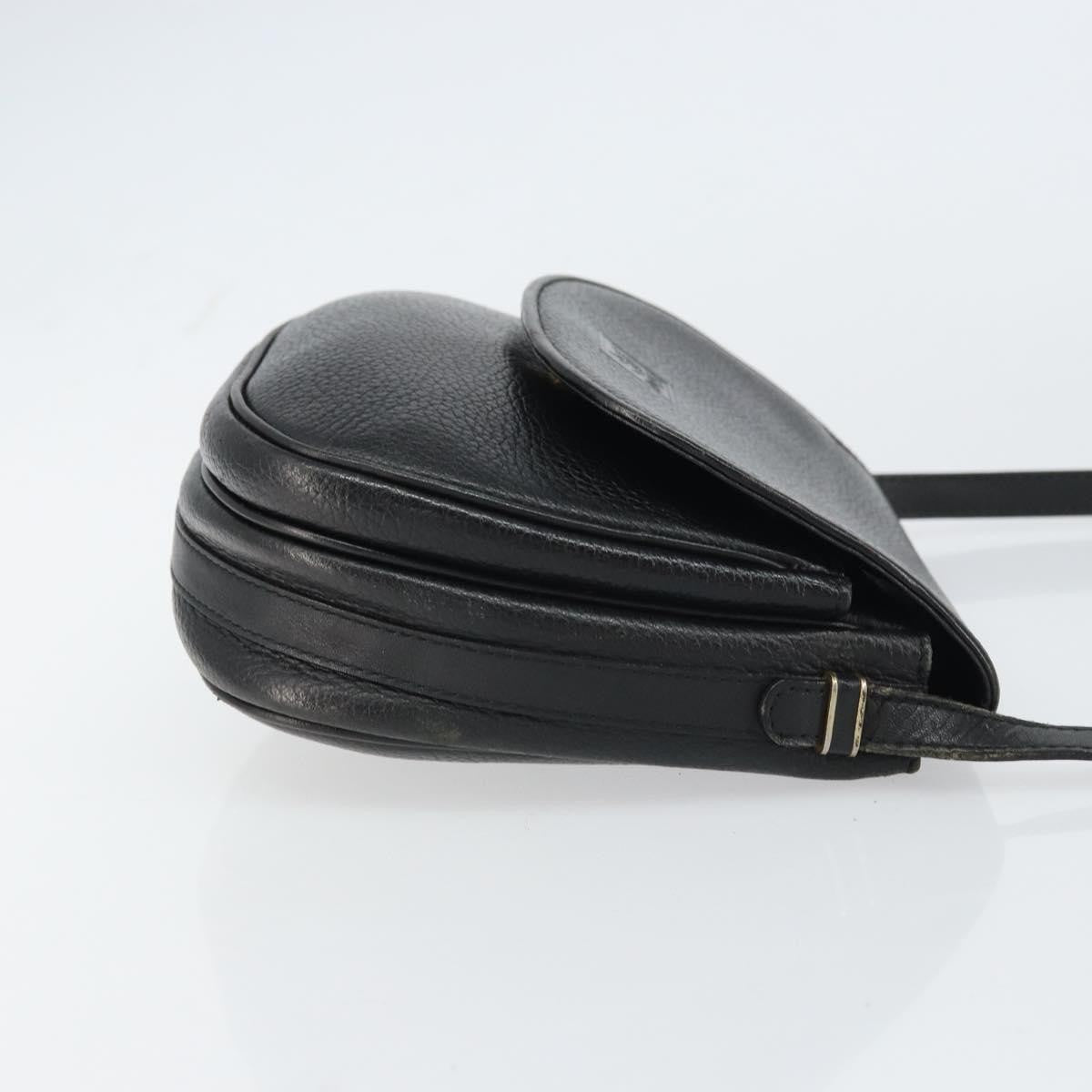 Burberry Vintage Shoulder Bag Leather, BLACK, LEATHER, Shoulder bag