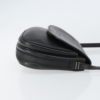 Burberry Vintage Shoulder Bag Leather, BLACK, LEATHER, Shoulder bag