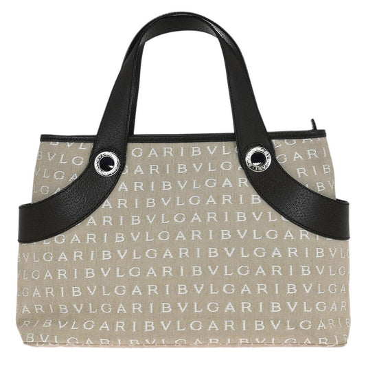 Bvlgari Logomania Tote bag Canvas, Beige, Canvas, Tote Bag