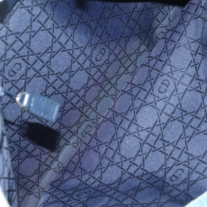 Christian Dior Vintage Lady Dior Bag Cannage Quilt Denim, BLUE, CANVAS, Tote bag