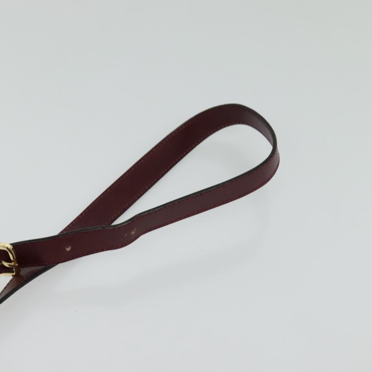 Bally Vintage Shoulder Bag Leather, BURGUNDY, LEATHER, Shoulder bag