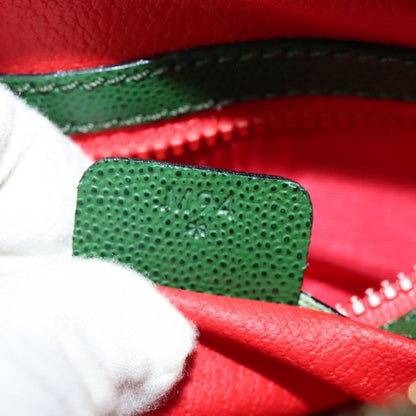 Celine Shoulder Bag Leather, GREEN, LEATHER, Shoulder bag