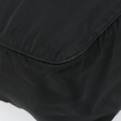 Prada Vintage Zip Handbag Tessuto, BLACK, NYLON, Handbag