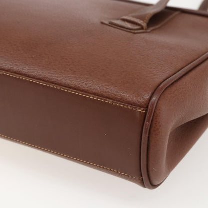 Gucci Vintage tote Leather, BROWN, LEATHER, Tote bag