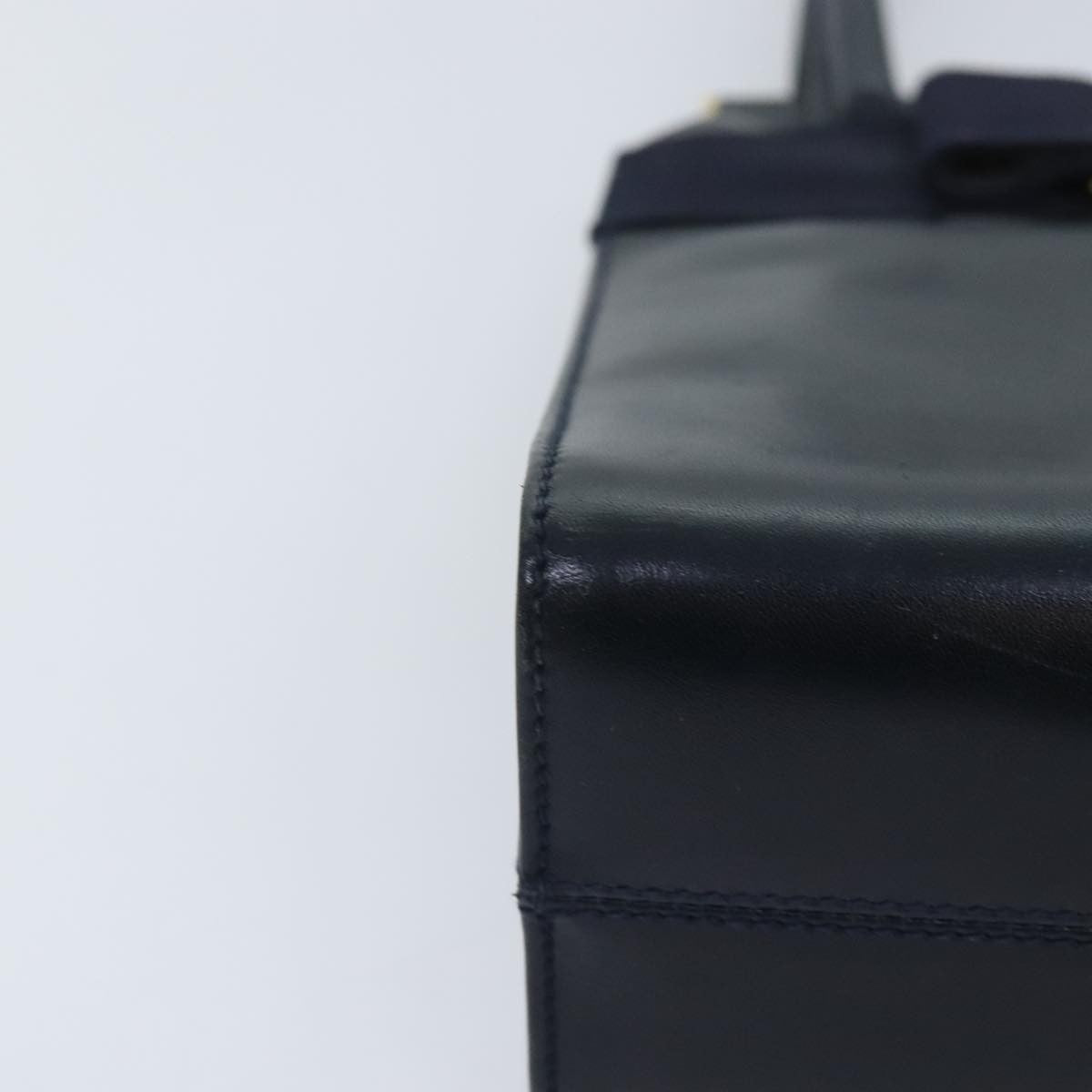 Salvatore Ferragamo Vala Handbag Leather, NAVY, LEATHER, Handbag