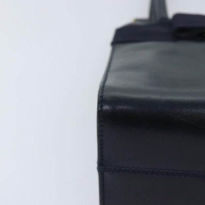 Salvatore Ferragamo Vala Handbag Leather, NAVY, LEATHER, Handbag