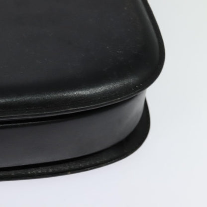 Gucci Vintage double G logo shoulder bag Leather, BLACK, LEATHER, Shoulder bag