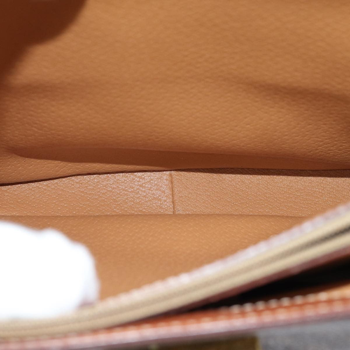 Celine Vintage Convertible Top Handle Bag Macadam Coated Canvas, BROWN, CANVAS, Handbag