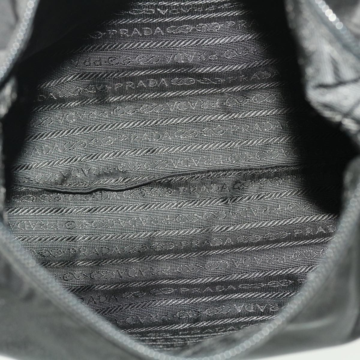 Prada Vintage Shoulder Bag Tessuto, BLACK, NYLON, Shoulder bag