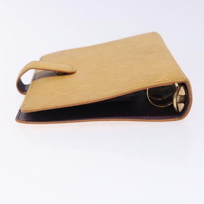 Louis Vuitton Agenda Cover Epi Leather, YELLOW, LEATHER, Wallets