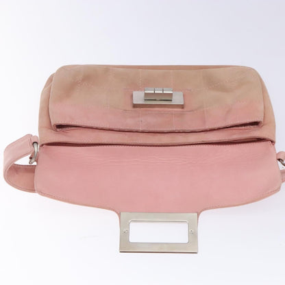 Chanel Giant Mademoiselle Lock Shoulder Bag Suede, PINK, SUEDE, Shoulder bag